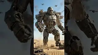 Mechanical Gorilla Under Drone Attack  #transformation #robot