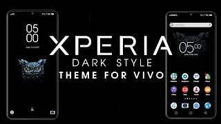 Tema vivo New Xperia dark style (xperia for vivo theme)