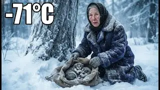 An Elderly Woman Saved Two Freezing Husky Puppies in Siberia at &ndash;71&deg;C ❄️