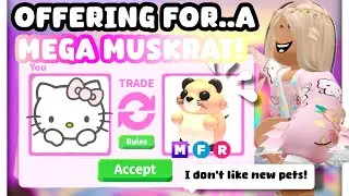 OFFERING FOR..A MEGA MUSKRAT!!🐀🫎🏕️DID THEY ACCEPT?! #preppyadoptme #roblox #preppyroblox