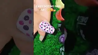 Dotting nail art 🥰💅🥰#simplenails #nailartdesigns #nails #nailartheaven #D.janavi #NailArt #NailArt