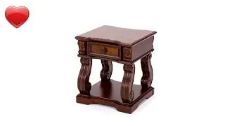 Ashley Furniture Design - Alymere End Table - Accent Side Table - Vintage Style Rustic Brown