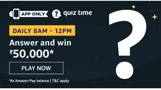 Amazon Quiz Answers Today | Win 50000 Amazon Pay Balance | 30 March 2020