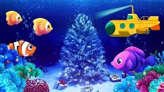 Calming Underwater Lullaby 🎄🐠 | Christmas Tree & Cute Fish | Baby Sleep Music 💤💖