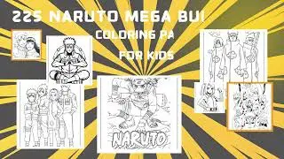 🍥 FORBIDDEN NINJA SCROLL? 225+ Naruto Mega Coloring Bundle (Canva Editable!) #naruto #coloring