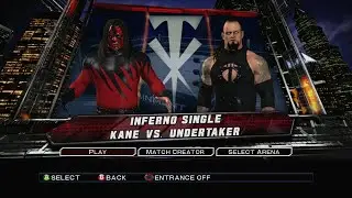 WWE SmackDown против Raw 2011 | Кейн против Гробовщика | Матч &laquo;Инферно&raquo;