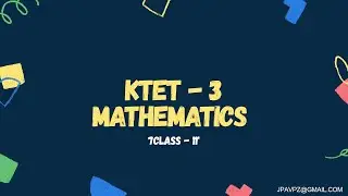 KTET 3 OBJECTIVE MATH   11