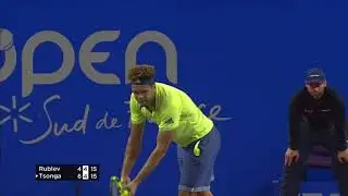 R&eacute;sum&eacute; du match : Jo-Wilfried Tsonga vs Andrey Rublev - 09/02/2018