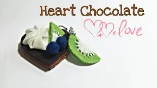 HEART CHOCOLATE FELT CAKE TUTORIAL | FELT SWEETS CAKE