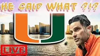 Miami Hurricanes LIVE | Can Manny Diaz Back Up His Talk?