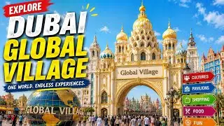 Dubai Global village after sunset |  Travel the world in One place!