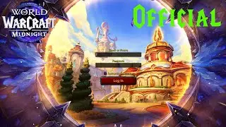 Midnight Official Login Screen - New Main Title Music | WoW 12.0