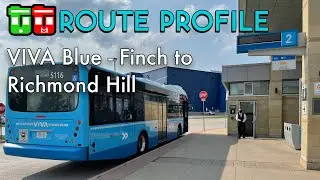 TT Route Profile - VIVA Blue, Finch to Richmond Hill (2018)