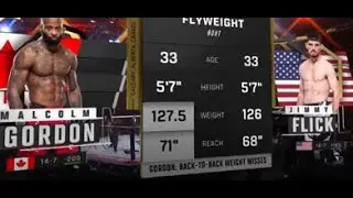 UFC 297 - Malcolm Gordon vs Jimmy Flick