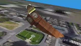 8K resolution 30fps big ben collapse but better and no smoke