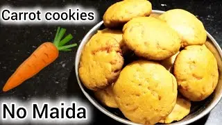 Carrot Cookies| Carrot Cookies Without Oven| Cookies 