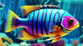 Dive Into the Ocean Realm 4K-Marvel at Sea Animal in The Best 4K ULTRA HD Aquarium-Relaxing music