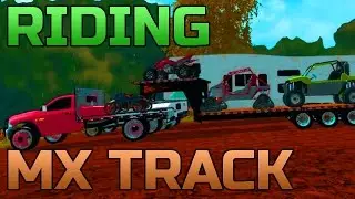 FARMING SIMULATOR 2015 | RIDING THE MX TRACK | KLR 650, RZR 1000, RAPTOR 700