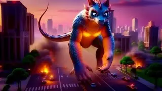 Forest Monster Attacks the City&hellip; Destruction Everywhere! #cartoon #aicatvideo #milo