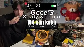 GECE 3´TE KALKIP DERS ÇALIŞMAK / YKS Çalışma Günlüğüm