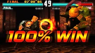 Tekken 3 Пол Феникс против всех &ndash; Испытание на 100% победу (4K без комментариев)