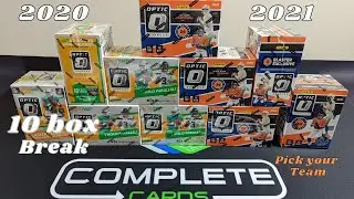 2020 & 2021 Panini Donruss Optic NFL 10 Box Break Mixer#2