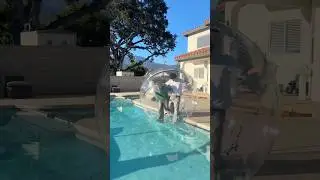 TRYING A HUMAN SIZED HAMSTER BALL IN REAL LIFE &hellip; #shorts #andrewpav