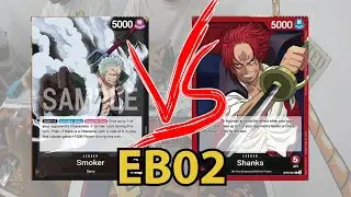 [EB02] Black Smoker vs Shanks!! Round 3 Store Tournament One Piece TCG