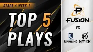 Carpe Defends the Point Alone, First Perfect Map in OWL, and a HUGE Grav-Combo: Fusion Top 5: S4W1