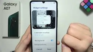 Samsung A07: Как настроить эффекты прозрачности виджетов