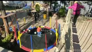 STEP OVER INDIA || 16 FT  TRAMPOLINE || Jumping jhula || CONTACT NO. 9988888916
