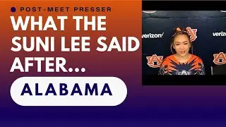 Auburn Gymnastics: Olympic Gold Medalist Suni Lee talks about beating Alabama for the first time
