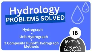 Hydrology #18 - Unit Hydrographs and 3 Composite Runoff Hydrograph Methods Problems Solved