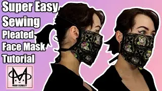 Super Easy Pleated Face Mask Tutorial! Sew It Yourself DIY