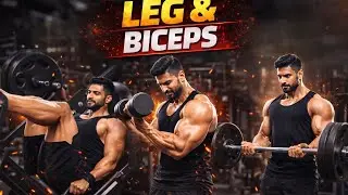 LEG DAY DESTROYED 💥 | Quad&ndash;Ham&ndash;Glutes Workout #youtube #youtubevlog 