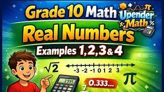 Grade 10 Math || Real Numbers || Examples 1,2,3&4 @upendermath 