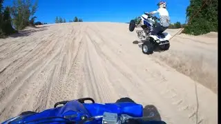 Silver Lake Sand Dunes : Trx 250R and Yfz 450R Quad Riding : 1080p