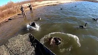 Three man Goose Hunt - Open Water Hunting