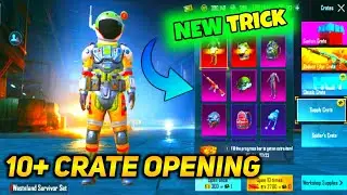 10+ Supply Crate opening in Bgmi | Can I get this Arctic hunter M416 skin😍