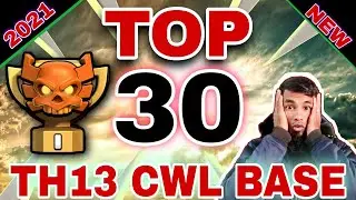 *TOP 30* 2021 Most Popular Top 30 TH13 CWL Base  | Link Give In Video Discription | Clash Of Clans