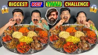 BIGGEST KGF THALI EATING CHALLENGE | GIANT CHINESE THALI EATING COMPETITION (Ep-443)