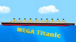 20,000 Piece LEGO Mega Titanic in Floating Sandbox 