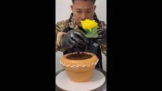 Pot cake with flowers #cake #flowers #nonflowers #followers #reels #shorts #video
