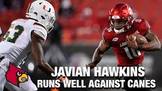 Louisville &nbsp;RB Javian Hawkins Runs Well Against Canes