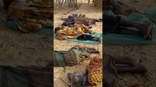 Turkana tribe Morning Routine Sleeping Outiside at Night #morningroutine #desertlife