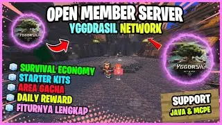 SERVER MINECRAFT SURVIVAL ECONOMY: YGGDRASIL NETWORK - FITURNYA LENGKAP, SUPPORT JAVA & MCPE