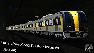 OpenBVE - FARIA LIMA x S&Atilde;O PAULO-MORUMBI com o TUE S&Eacute;RIE 400 da VIAQUATRO! Linha 4 Amarela