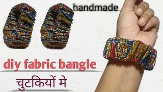 Diy fabric bangles||bracelet || customised bangles|#bangles #wristband#handmadebangle #banglelovers 