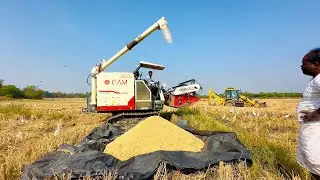 Gam mini harvester working | tractor videos |