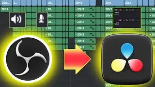 OBS to DaVinci Resolve | 2026 | Separate game and mic audio tracks #davinciresolve #obs #audio